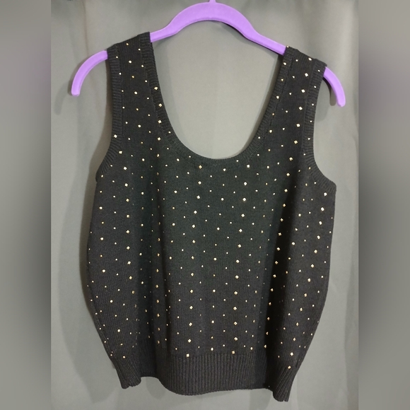 St John Knit Sweater with Gold Sparkle - Picture 3 of 5